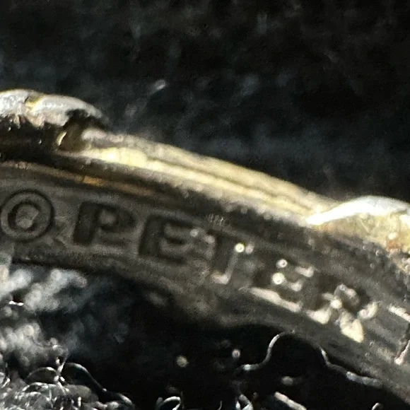 PETER Thomas Roth .925 Sterling Twisted Ribbon Band Ring